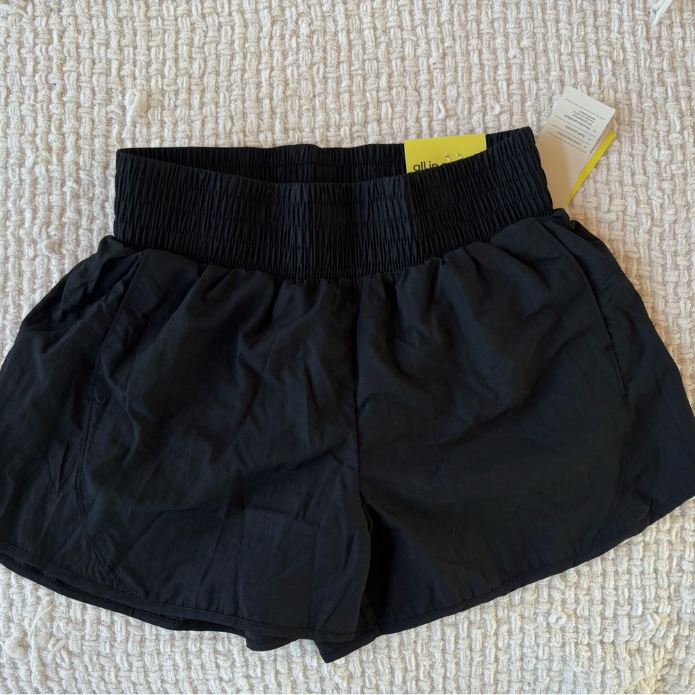 All in Motion Black Athletic Shorts Lightweight and Comfortable